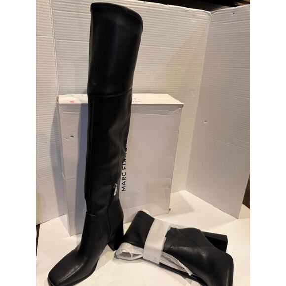 Marc Fisher Womens Denki 2 Tall Faux Leather Knee-High Boots new 5.5m - Picture 5 of 12